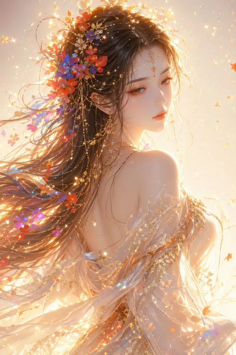Eastern Fantasy Female Half-Portrait