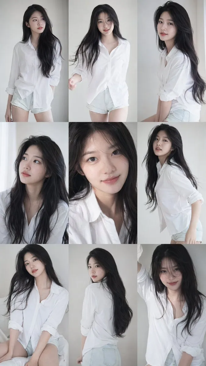 Korean Idol 3x3 Collage Portrait